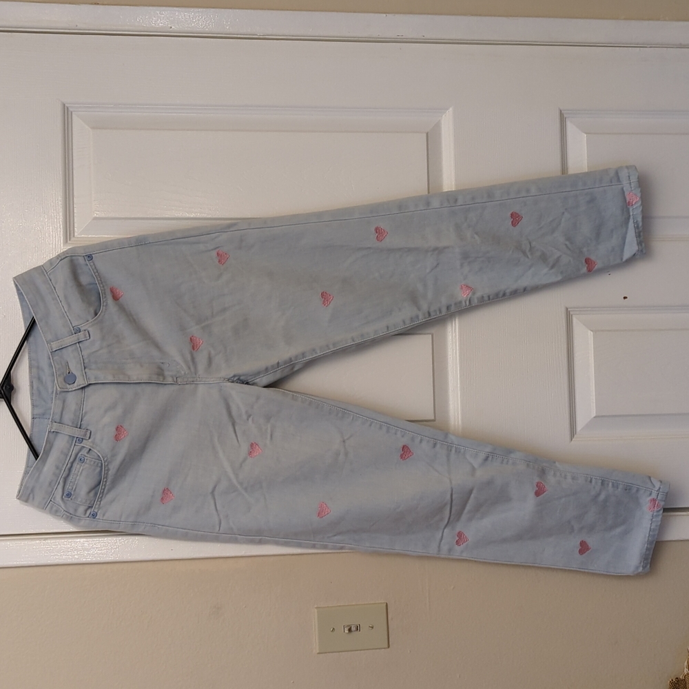 Lazy Oaf Heart Embroidered Jeans